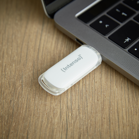 Intenso Flash Line - USB flash drive - 64 GB - USB-C 3.1 Gen 1 - white - 2