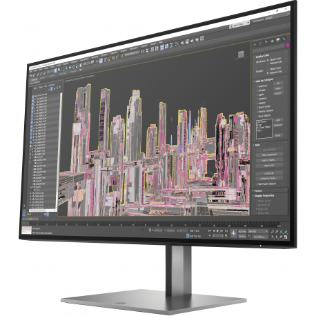 HP Z27u G3 - LED monitor - 27" - 2560 x 1440 QHD @ 60 Hz - IPS - 350 cd / m² - 1000:1 - 5 ms - HDMI, DisplayPort, USB-C - 1
