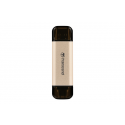 Transcend JetFlash 930C - USB flash drive - 256 GB - USB 3.2 Gen 1 / USB-C - gold