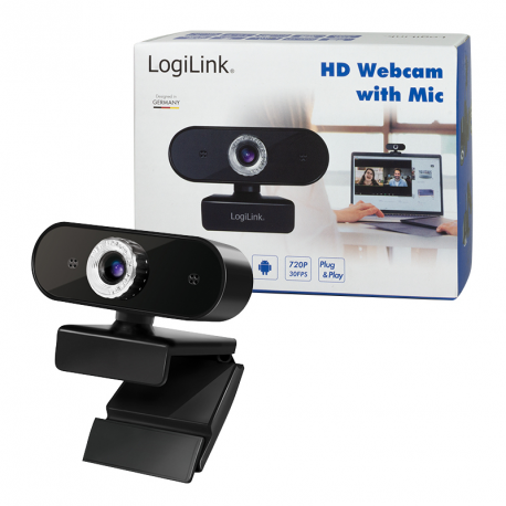 LOGILINK UA0368 HD USB webcam microphone