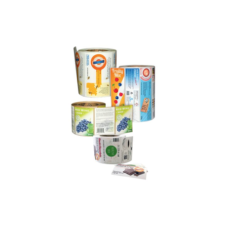 Primera Paper High Gloss - Smooth glossy - white - 76 x 203 mm 300 label(s) (1 roll(s) x 300) labels - for Primera LX1000e Color Label Printer, LX2000e, LX900e Color Label Printer, LX910e - 0