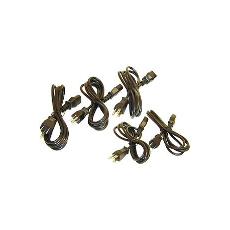 Zebra - Power cable - NEMA 5-15 (M) to IEC 60320 C13 - AC 110 V - United States (pack of 5) - for Eclipse; LP 3742; Zebra 2684, 2746; GK Series GK420; GX Series GX420, GX430; TR 220 - 0