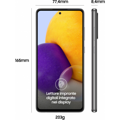 MOBILE PHONE GALAXY A72 128GB/BLACK SM-A725FZKDEUE SAMSUNG