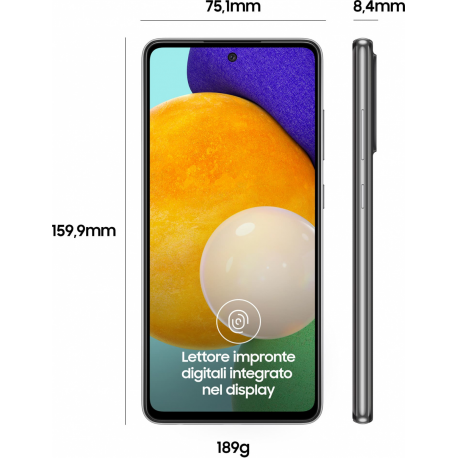 MOBILE PHONE GALAXY A52 128GB/BLACK SM-A525FZKGEUE SAMSUNG