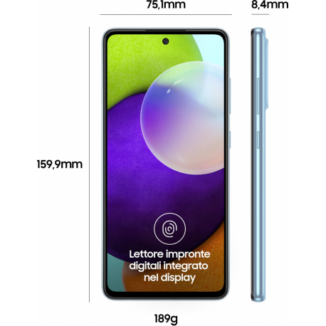 MOBILE PHONE GALAXY A52 128GB/BLUE SM-A525FZBGEUE SAMSUNG