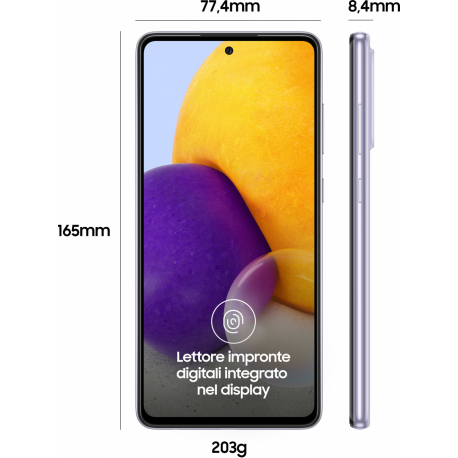 MOBILE PHONE GALAXY A72 128GB/VIOLET SM-A725FLVDEUE SAMSUNG