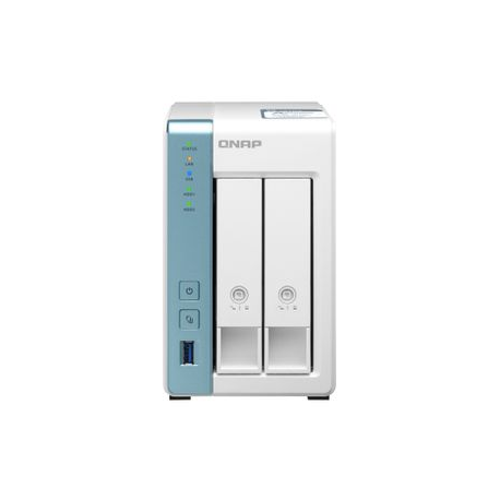 QNAP TS-231P3-4G Annapurna Labs Alpine AL-314 1.7GHz Quad Core 4GB DDR3L 1x2.5GbE+1xGbE LAN SATA 6Gb/s 3xUSB3.2 Gen1 ports