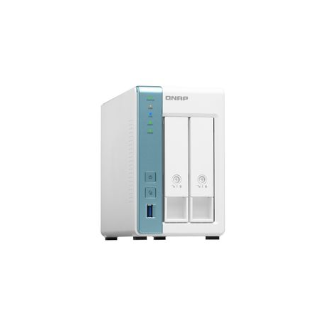QNAP TS-231P3-4G Annapurna Labs Alpine AL-314 1.7GHz Quad Core 4GB DDR3L 1x2.5GbE+1xGbE LAN SATA 6Gb/s 3xUSB3.2 Gen1 ports