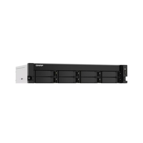 QNAP 8-bay Rackmount NAS AMD Ryzen V1000 series V1500B 4C/8T 2.2GHz 4GB DDR4 RAM 2x2.5GbE LAN optional 10GbE & M.2 NVMe/SATA
