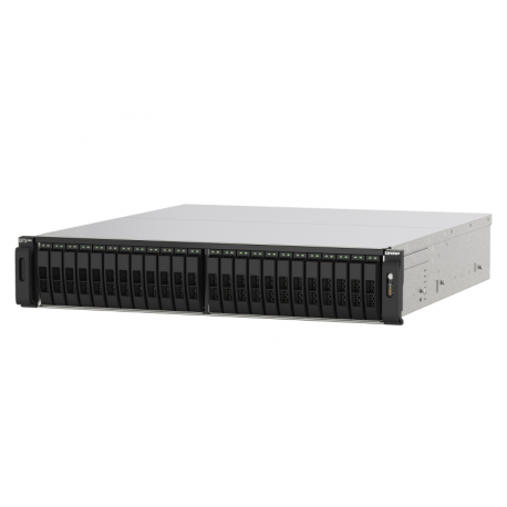 QNAP TS-H2490FU - NAS server - 24 bays - rack-mountable - PCI Express 3.0 x4 (NVMe) - RAID 0, 1, 5, 6, 10, 50, JBOD, 60 - RAM 64 GB - 25 Gigabit Ethernet - iSCSI - 7