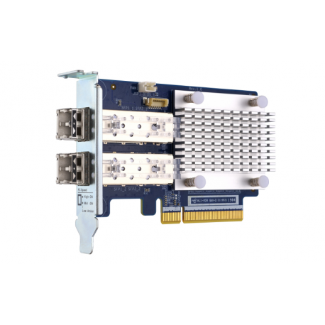 QNAP QXP-16G2FC - Host bus adapter - PCIe 3.0 x8 low profile - 16Gb Fibre Channel Gen 5 x 2 - with 2 x SFP+ transceivers (TRX-16GFCSFP-SR) - for QNAP TS-1277, 463, 677, 877, 977, EC1280, TVS-2472, 682, 872, 882, EC1280, EC1580, EC2480 - 0
