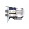 QNAP QXP-16G2FC - Host bus adapter - PCIe 3.0 x8 low profile - 16Gb Fibre Channel Gen 5 x 2 - with 2 x SFP+ transceivers (TRX-16GFCSFP-SR) - for QNAP TS-1277, 463, 677, 877, 977, EC1280, TVS-2472, 682, 872, 882, EC1280, EC1580, EC2480