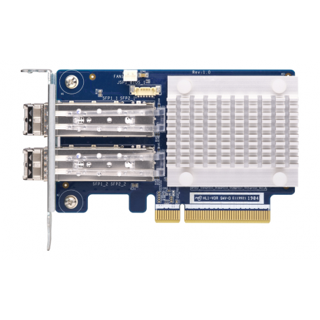 QNAP QXP-16G2FC - Host bus adapter - PCIe 3.0 x8 low profile - 16Gb Fibre Channel Gen 5 x 2 - with 2 x SFP+ transceivers (TRX-16GFCSFP-SR) - for QNAP TS-1277, 463, 677, 877, 977, EC1280, TVS-2472, 682, 872, 882, EC1280, EC1580, EC2480 - 3