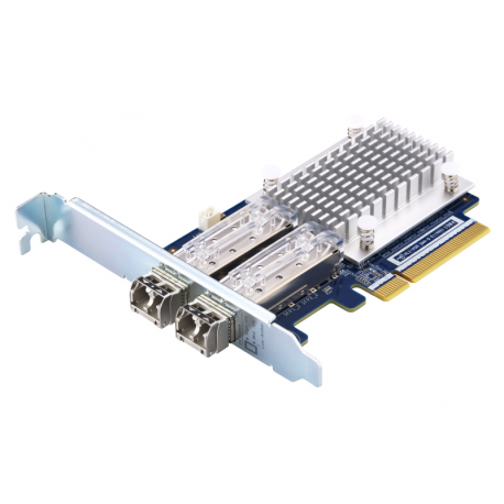 QNAP QXP-16G2FC - Host bus adapter - PCIe 3.0 x8 low profile - 16Gb Fibre Channel Gen 5 x 2 - with 2 x SFP+ transceivers (TRX-16GFCSFP-SR) - for QNAP TS-1277, 463, 677, 877, 977, EC1280, TVS-2472, 682, 872, 882, EC1280, EC1580, EC2480 - 4