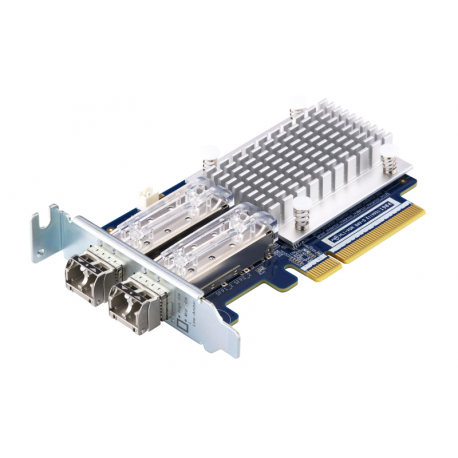 QNAP QXP-16G2FC - Host bus adapter - PCIe 3.0 x8 low profile - 16Gb Fibre Channel Gen 5 x 2 - with 2 x SFP+ transceivers (TRX-16GFCSFP-SR) - for QNAP TS-1277, 463, 677, 877, 977, EC1280, TVS-2472, 682, 872, 882, EC1280, EC1580, EC2480 - 6
