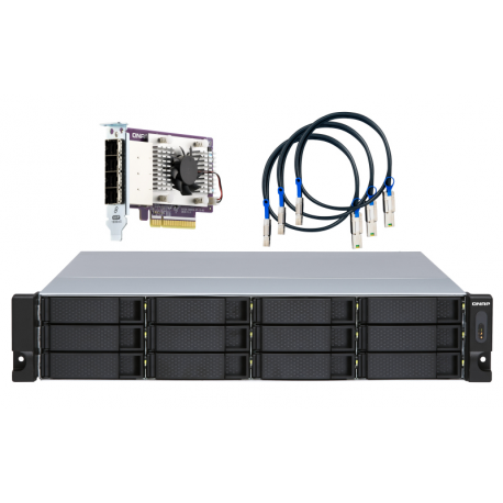 QNAP TL-R1200S-RP - Hard drive array - 12 bays (SATA-600) - SATA 6Gb/s (external) - rack-mountable - 2U - 0