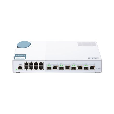 QNAP QSW-M408-4C 8 port 1Gbps 4 port 10G SFP+/ NBASE-T Combo Web Managed Switch