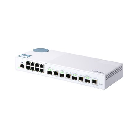 QNAP QSW-M408-4C 8 port 1Gbps 4 port 10G SFP+/ NBASE-T Combo Web Managed Switch