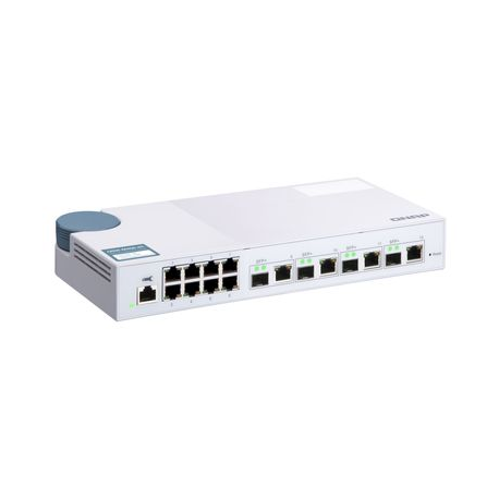 QNAP QSW-M408-4C 8 port 1Gbps 4 port 10G SFP+/ NBASE-T Combo Web Managed Switch
