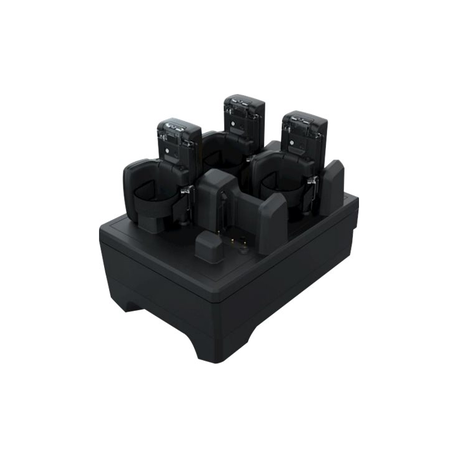 Zebra Four Slot Charge Only Cradle - Bar code scanner charging stand - output connectors: 4 - for Zebra RS5100 - 1