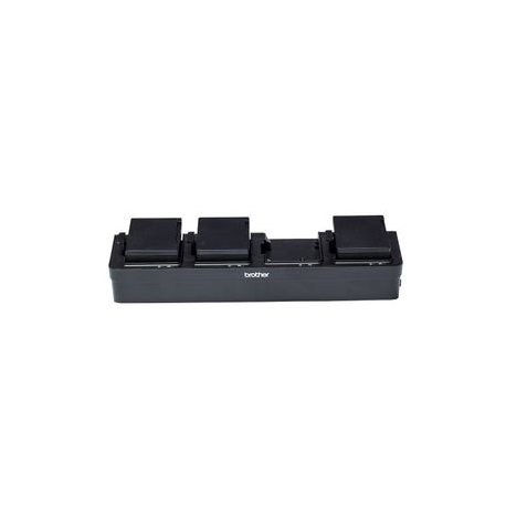 Brother PA-4BC-002 - Printer battery charging cradle - output connectors: 4 - Europe - for RuggedJet RJ-2035B, RJ-2055WB, RJ-3035B, RJ-3055WB - 3