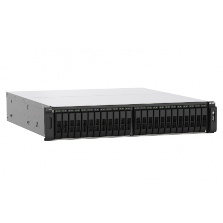 QNAP TS-H2490FU - NAS server - 24 bays - rack-mountable - PCI Express 3.0 x4 (NVMe) - RAID 0, 1, 5, 6, 10, 50, JBOD, 60 - RAM 128 GB - 25 Gigabit Ethernet - iSCSI - 5