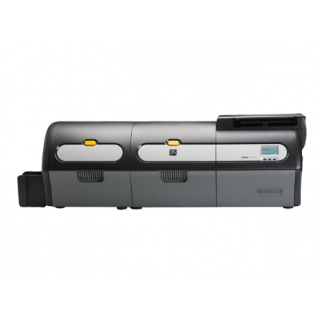 Zebra ZXP Series 7 - Plastic card printer - colour - Duplex - dye sublimation / thermal transfer - CR-80 Card (85.6 x 54 mm) - 300 dpi - up to 1375 cards / hour (mono) / up to 300 cards / hour (colour) - capacity: 200 cards - USB 2.0, LAN - 3