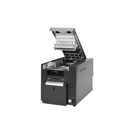 Zebra ZC10L - Plastic card printer - colour - dye sublimation - 140 x 88 mm - 300 dpi - up to 410 cards / hour (mono) / up to 195 cards / hour (colour) - capacity: 200 cards - USB 2.0 - 3