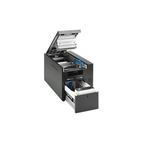 Zebra ZC10L - Plastic card printer - colour - dye sublimation - 140 x 88 mm - 300 dpi - up to 410 cards / hour (mono) / up to 195 cards / hour (colour) - capacity: 200 cards - USB 2.0 - 5