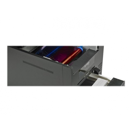 Zebra ZC10L - Plastic card printer - colour - dye sublimation - 140 x 88 mm - 300 dpi - up to 410 cards / hour (mono) / up to 195 cards / hour (colour) - capacity: 200 cards - USB 2.0 - 6