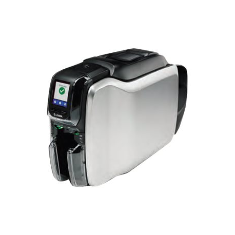 Zebra ZC300 - Plastic card printer - colour - Duplex - dye sublimation / thermal transfer - CR-80 Card (85.6 x 54 mm) - 300 dpi - up to 900 cards / hour (mono)  /  up to 200 cards / hour (colour) - capacity: 100 cards - USB 2.0, LAN - 1