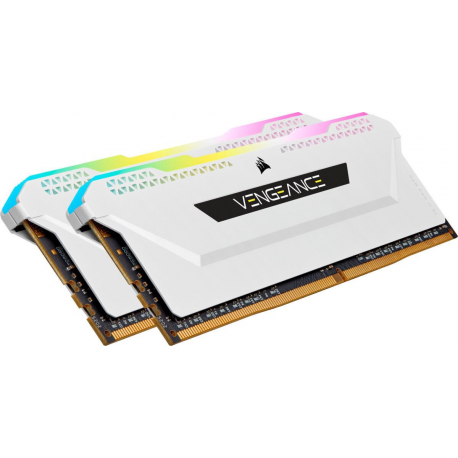 CORSAIR Vengeance RGB PRO SL - DDR4 - kit - 32 GB: 2 x 16 GB - DIMM 288-pin - 3200 MHz  /  PC4-25600 - CL16 - 1.35 V - unbuffered - non-ECC - black - 1