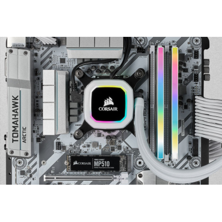 CORSAIR Vengeance RGB PRO SL - DDR4 - kit - 32 GB: 2 x 16 GB - DIMM 288-pin - 3200 MHz  /  PC4-25600 - CL16 - 1.35 V - unbuffered - non-ECC - black - 5