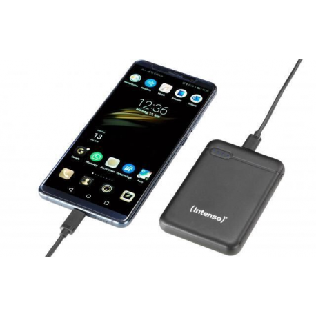 Intenso XS10000 - Power bank - 10000 mAh - 3.1 A - 2 output connectors (USB, USB-C) - black - 1