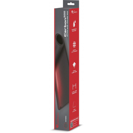 NATEC Genesis mouse pad Carbon 500 Ultra Blaze 110x45 red