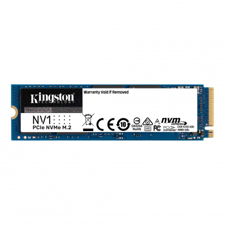 Kingston - Solid state drive - 500 GB - internal - M.2 2280 - PCI Express 3.0 x4 (NVMe) - 1