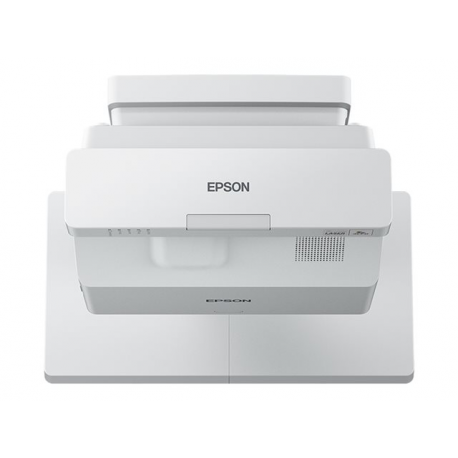 Epson EB-725W - 3LCD projector - 4000 lumens (white) - 4000 lumens (colour) - WXGA (1280 x 800) - 16:10 - 720p - ultra short-throw lens - 802.11a / b / g / n / ac wireless  /  LAN /  Miracast - white - 0