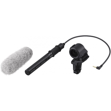 Sony ECM-CG60 - Microphone - for Sony ZV-1; Handycam FDR-AX43, AX45, AX60; VLOGCAM ZV-1G; a6100; a6400; a7C; a7s III; a9 II - 0