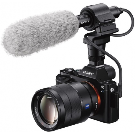Sony ECM-CG60 - Microphone - for Sony ZV-1; Handycam FDR-AX43, AX45, AX60; VLOGCAM ZV-1G; a6100; a6400; a7C; a7s III; a9 II - 4