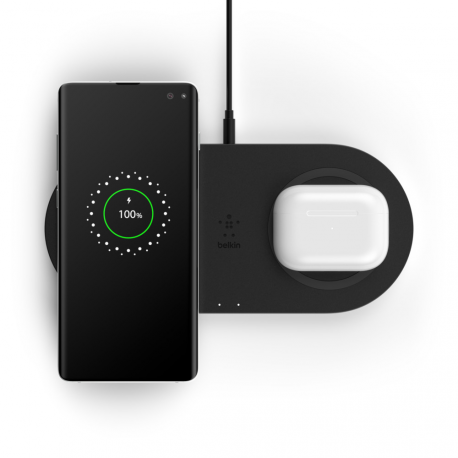 Belkin Dual Wireless Charging Pad with PSU WIZ002vfBK Black