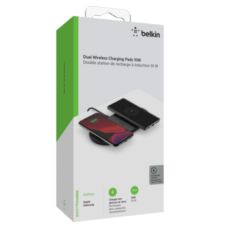 Belkin Dual Wireless Charging Pad with PSU WIZ002vfBK Black