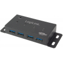 LogiLink USB 3.0 Hub 4-Port - Hub - 4 x SuperSpeed USB 3.0 - desktop