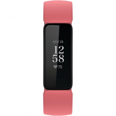 Fitbit Inspire 2 Smart watch, GPS (satellite), OLED, Touchscreen, Heart rate monitor, Activity monitoring 24/7, Waterproof, Blue