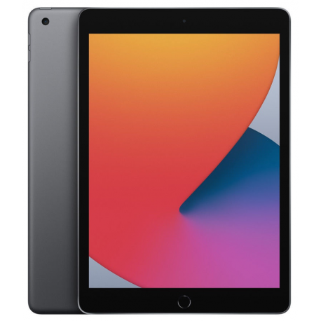 Apple 8th Gen (2020) iPad Wi-Fi 10.2 ", Space Grey, Retina touch screen with IPS, Apple A12 Bionic, 3 GB, 128 GB, Wi-Fi, Front c