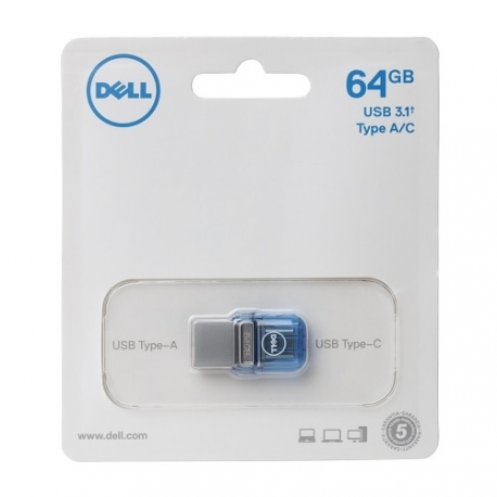 Dell Combo - USB flash drive - 64 GB - USB 3.0 / USB-C - 4