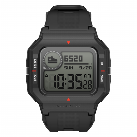 Amazfit Neo Smart watch, STN, Heart rate monitor, Activity monitoring 24/7, Waterproof, Bluetooth, Black