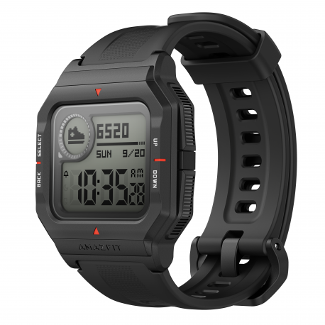 Amazfit Neo Smart watch, STN, Heart rate monitor, Activity monitoring 24/7, Waterproof, Bluetooth, Black