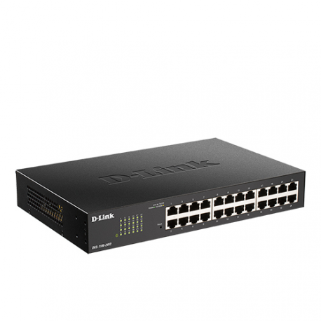 D-Link DGS 1100-24V2 - Switch - smart - 24 x 10/100/1000 - desktop, rack-mountable - 4