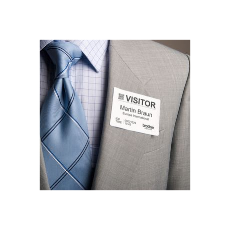 Brother DK11234 - Paper - self-adhesive - black on white - 60 x 86 mm 260 label(s) (1 roll(s) x 260) die cut labels - for Brother QL-1100, QL-1110NWB, QL-600B, QL-600G, QL-600R, QL-800, QL-810W, QL-820NWB - 2