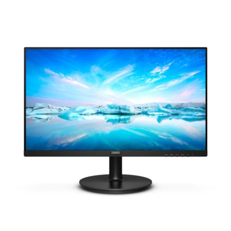 Philips V-line 222V8LA - LED monitor - 22" (21.5" viewable) - 1920 x 1080 Full HD (1080p) @ 75 Hz - VA - 250 cd/m² - 3000:1 - 4 ms - HDMI, VGA, DisplayPort - speakers - textured black - 9